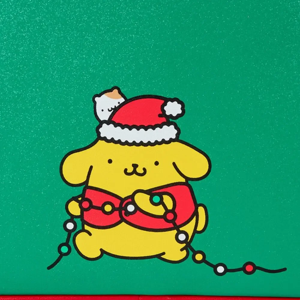 Unisex Loungefly Pompompurin Christmas Light-Up Mini Backpack Red Green